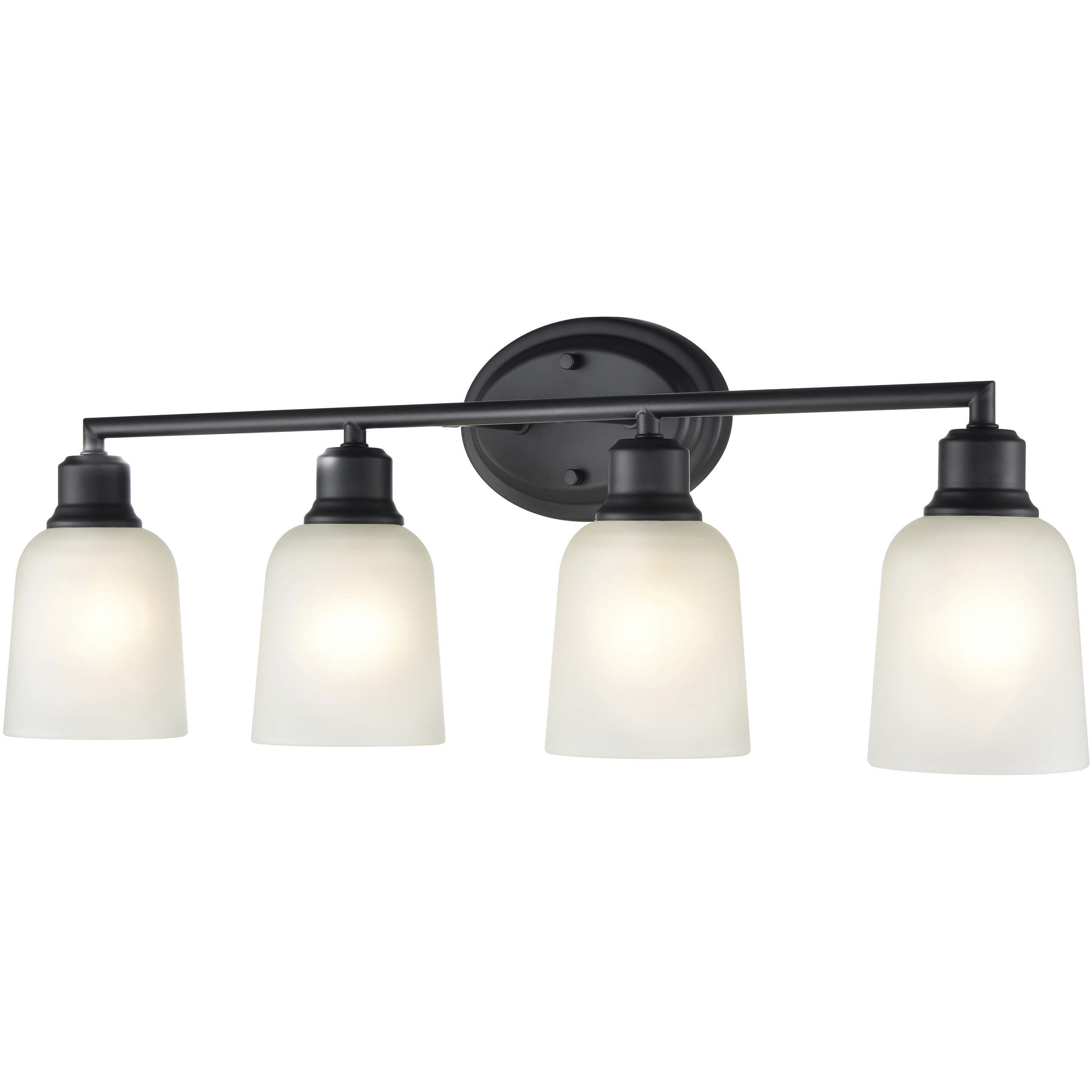 Amberle 4 Light 28 inch Matte Black Bathroom Vanity Light Wall Light
